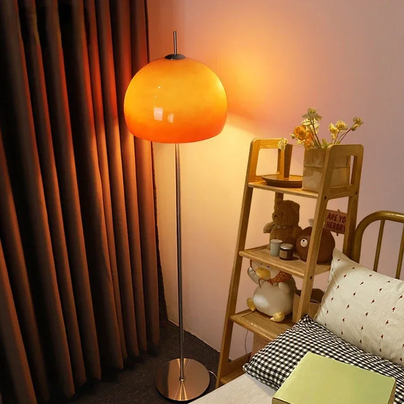 Floor Lamp Arched - Lampada da Terra Vintage in Vetro