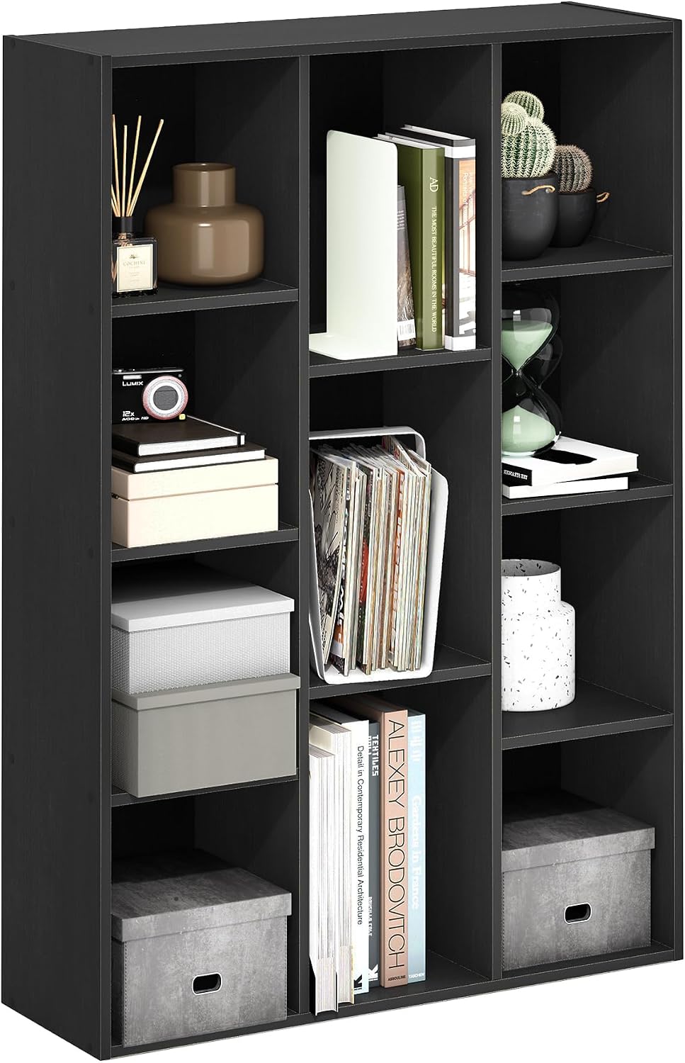 Office X Furniture - Libreria, Scaffale a 11 Cubi, Libreria